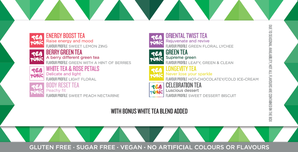 Tea Tonic Green Selection - Box 30 Teabags